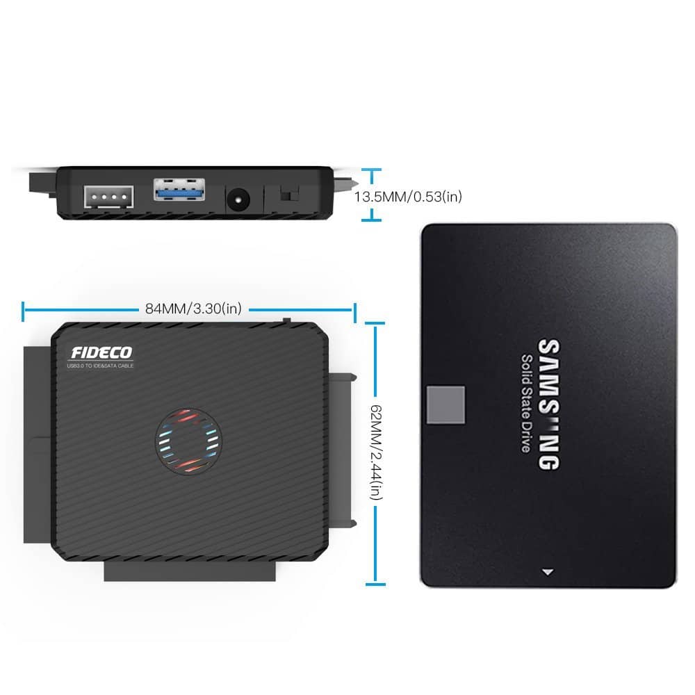 Fideco USB 3.0 - IDE - SATA Adapter