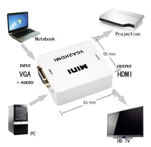 خرید تبدیل VGA به HDMI