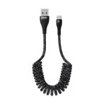 کابل شارژ فنری ریمکس RC139 | کابل شارژ فنری اندروید | کابل شارژ فنری ایفون | کابل شارژر فنری تایپ سی | سیم شارژ فنری remax |