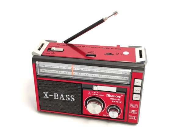 اسپیکر رادیویی گولون که یک اسپیکر رادیویی کوچک و بسیار با کیفیت است و به اسم اسپیکر بلوتوث طرح رادیو قدیمی هم معروف است و می توانید خرید اسپیکر بلوتوث رادیویی